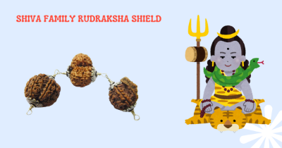 Shiva Family Rudraksha Shield
